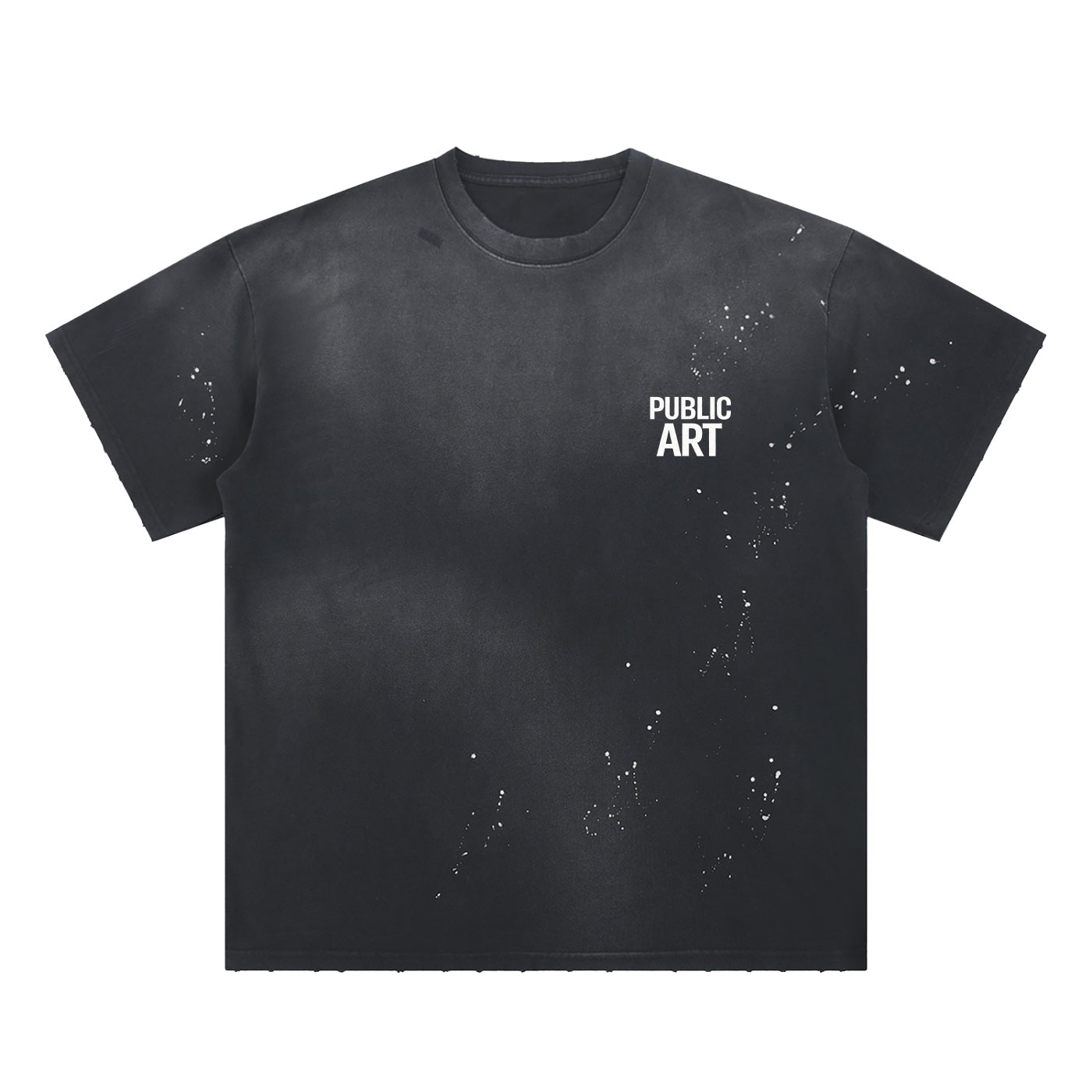 Hand Frayed Sunfade Paint Splatter T-shirt