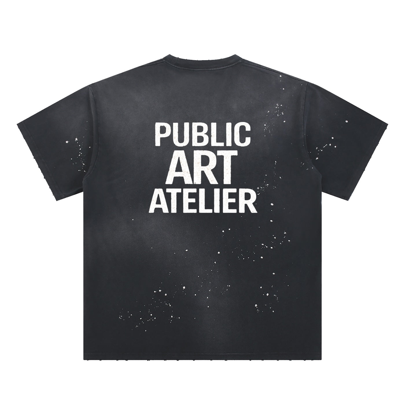 Hand Frayed Sunfade Paint Splatter T-shirt
