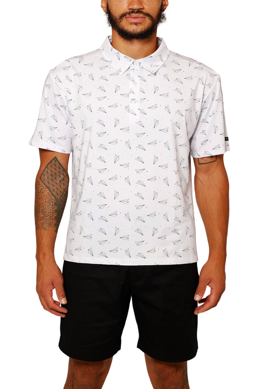 Paper Airplane Golf Polo