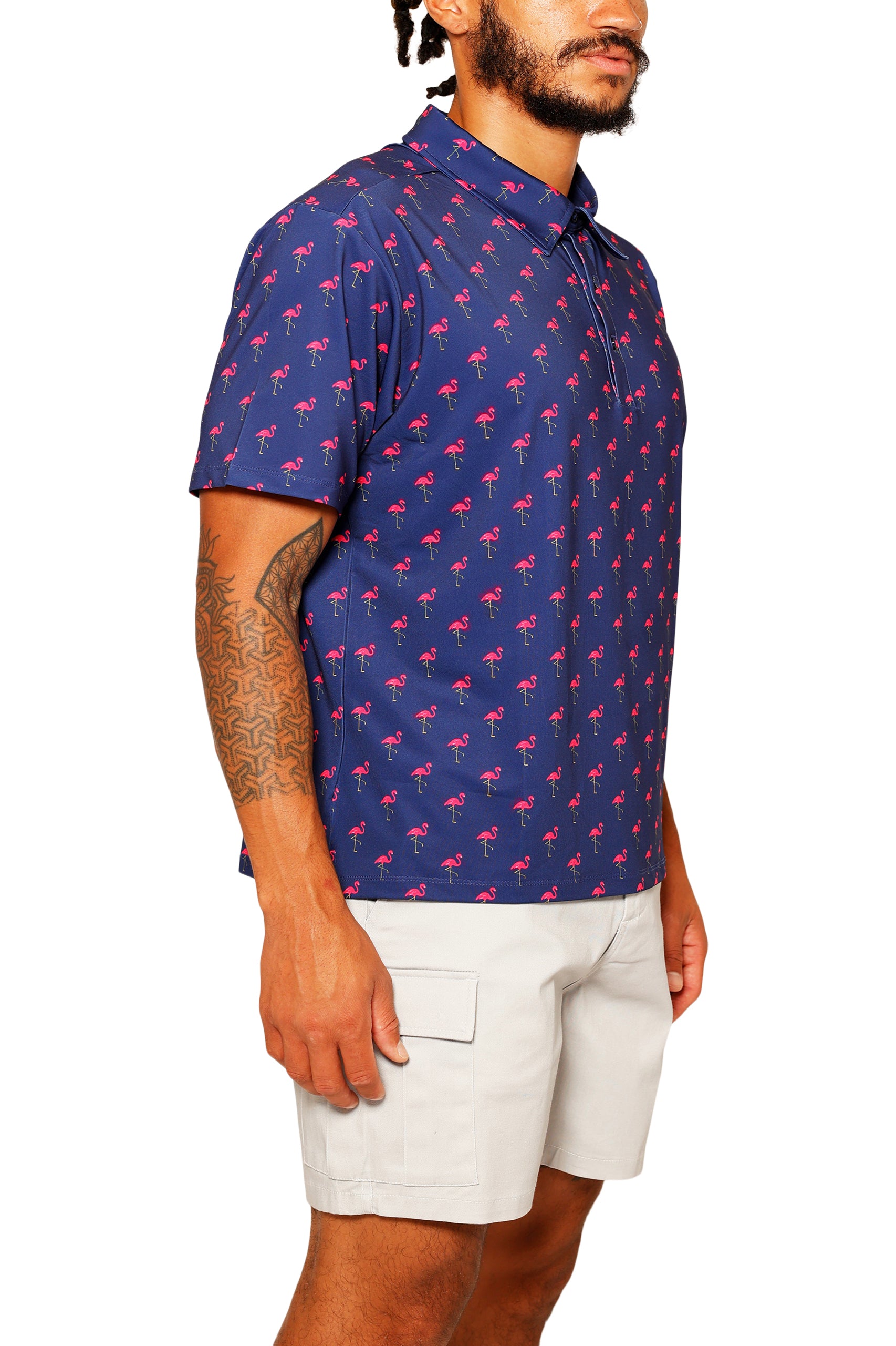 FLAMINGO PARTY GOLF POLO image 1