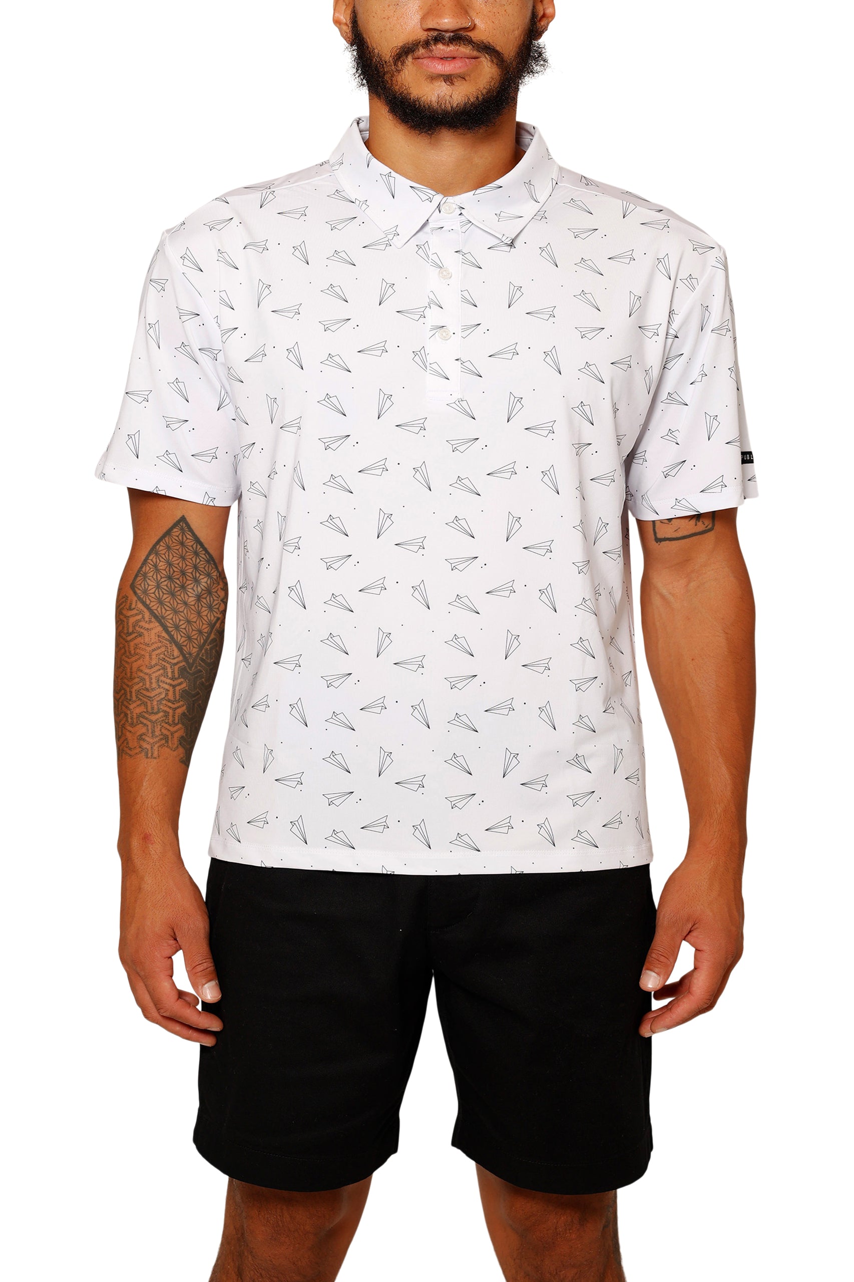 PAPER AIRPLANE GOLF POLO image 0